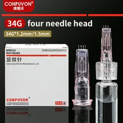 Medical Small Powder Needle Disposable Four Needle 34G 1.2mm/1.5mm Non Painless Beauty Ultrafine Mosquito Needle