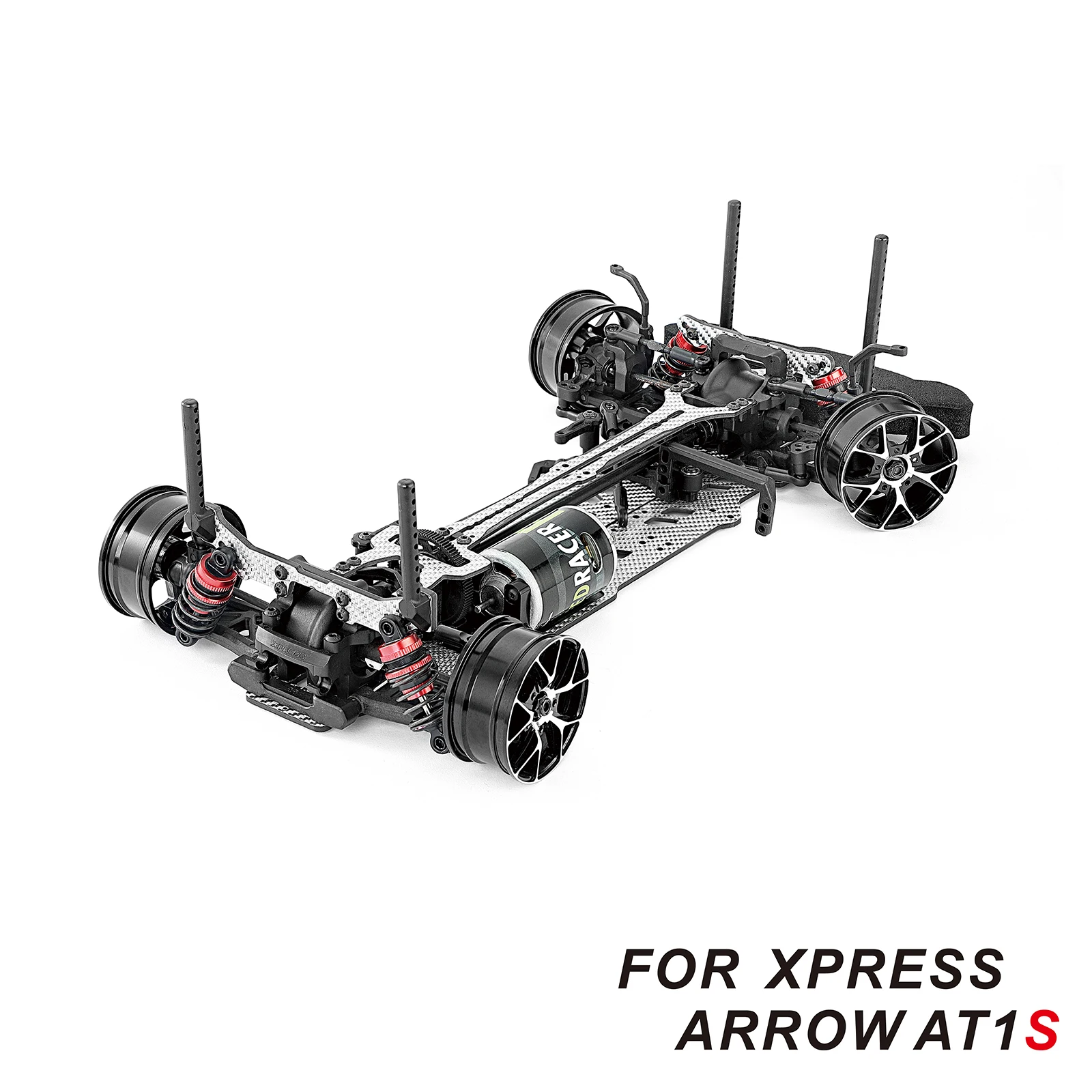 Carbon Fiber & Aluminum Upgrade Kit for for Xpress Arrow AT1S RC 1/10 Touring Car Black or Silver Version