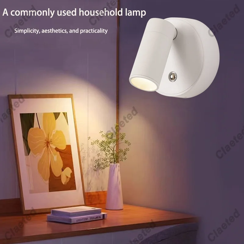 LED Wall Sconces Light Touch Control Wall Lights Rechargeable Indoor Wireless Spotlights Magnetic Rotatable Cordless Wall Light