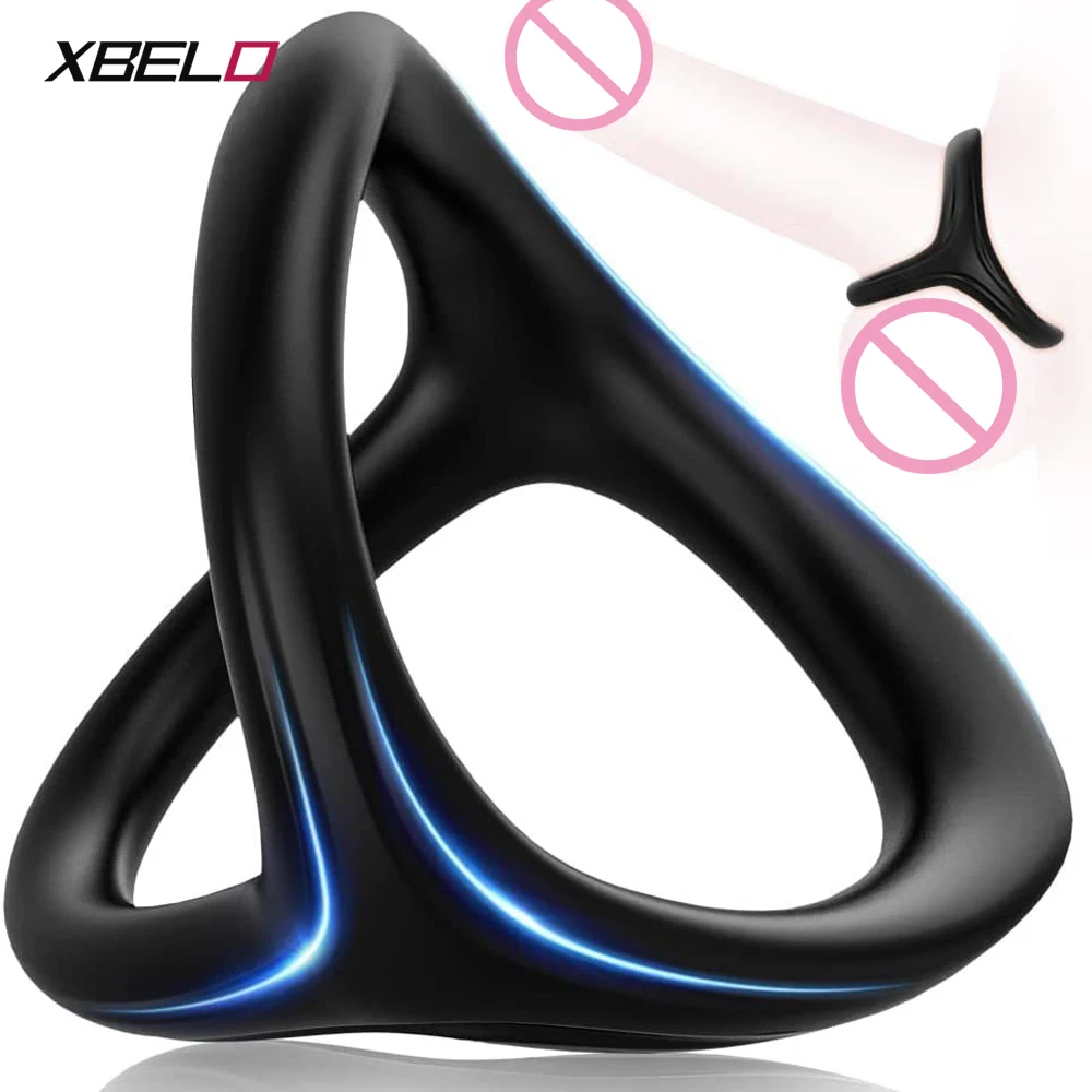Penis Ring Silicone Semen Lock Ring Delay Ejaculation High Elasticity Time Lasting Cock Ring Sex Toys For Men Couples Adult 18+
