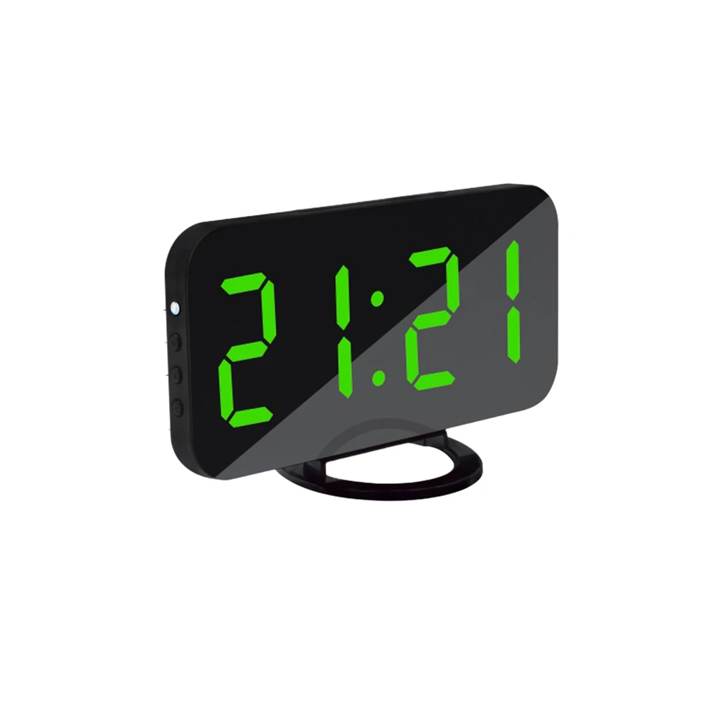 

Digital Alarm Clock LED Bright USB Charging Ports Adjustable Night Mode Bedroom Office Desk Clock