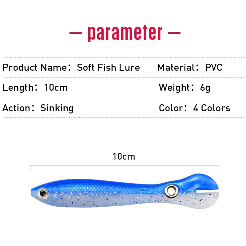 4PCS  Simulation Loach Soft Bait Bionic Swimming Lures Soft Fishing Bait Bouncing Lure Bionic Silicone Tail Wobbler Fish Lures