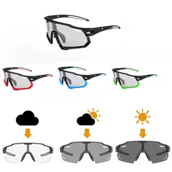 Cycling Glasses Photochromic Sunglasses Men Women Mountain Bike Road Glasses MTB Photocromatic Glasses Sports Running Goggles