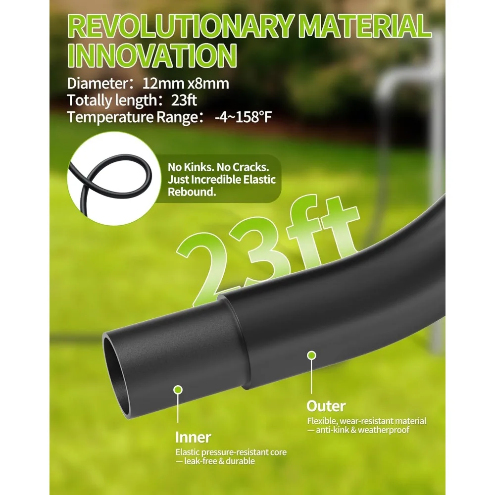 غسالة ضغط كهربائية لاسلكية 990 رطل لكل بوصة مربعة مع فوهة متعددة الوظائف، وخرطوم مرن بطول 23 قدم، وبطارية 21 فولت