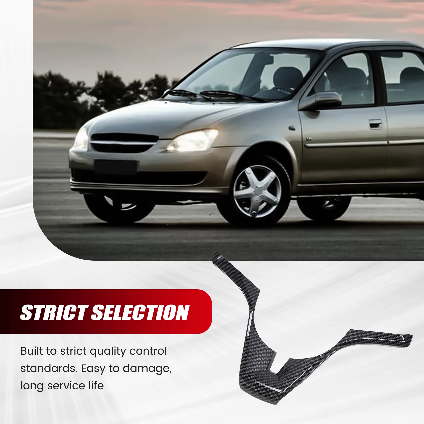 

Car Carbon Fiber Interior Steering Wheel Trim For Classic Cruze Sedan Hatchback 2009-2015