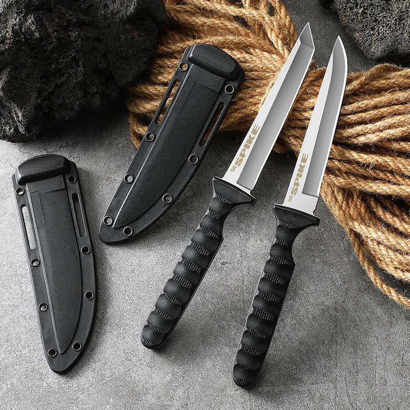 1/2 Piece,Multifunctional Small Straight Knife,Outdoor Camping Mini Fruit Knife,Stainless Steel Carrying Portable Pocket Knife