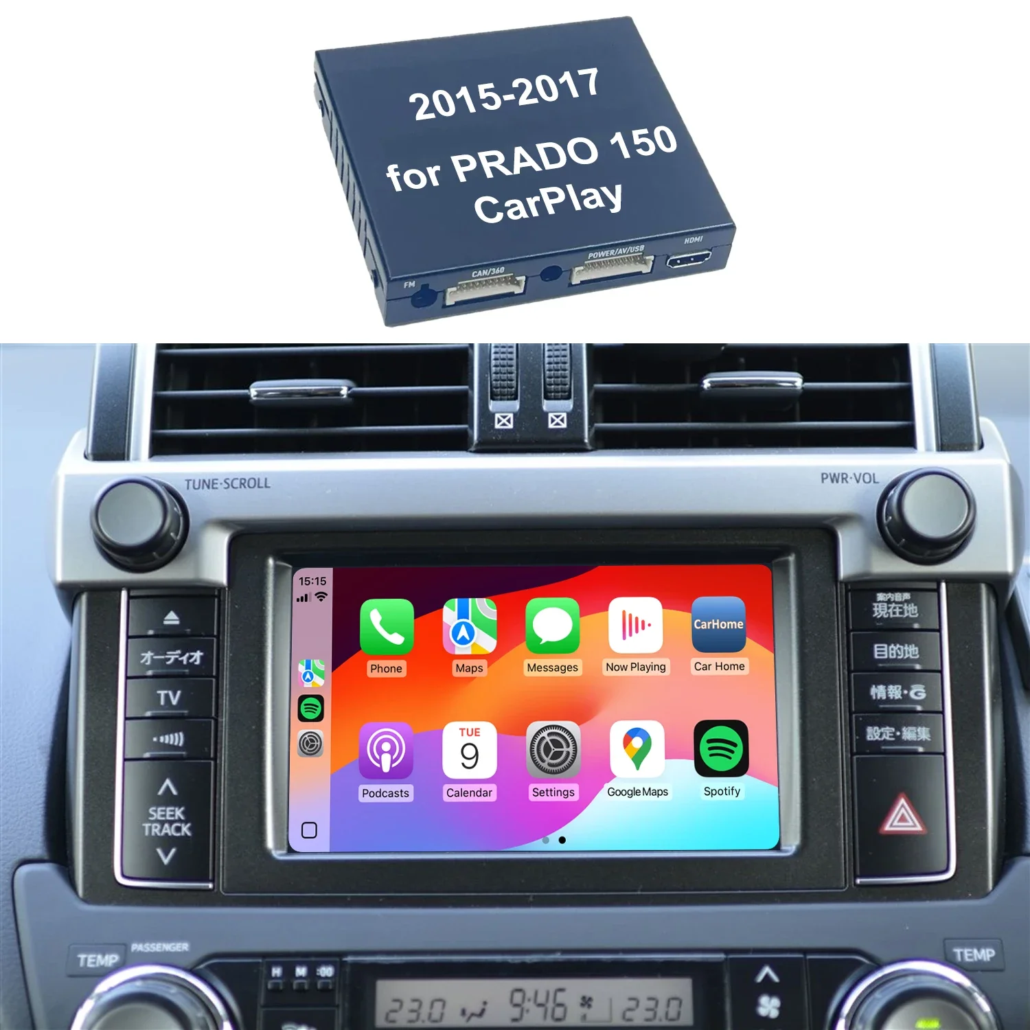 Upgraded version 150 Wireless   Carplay Android Auto Upgrade for   Land Cruiser Prado LC150 FJ150 Car Play Origina