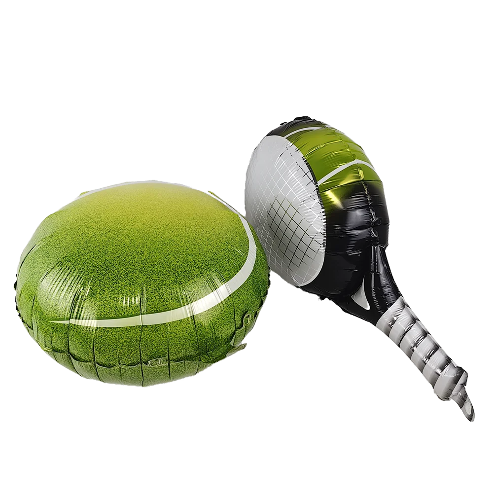 Tennis Theme Disposable Tableware Paper Plate Cup Napkin Tennis Racket Balloon Kids Boys Sport Tennis Birthday Party Decor