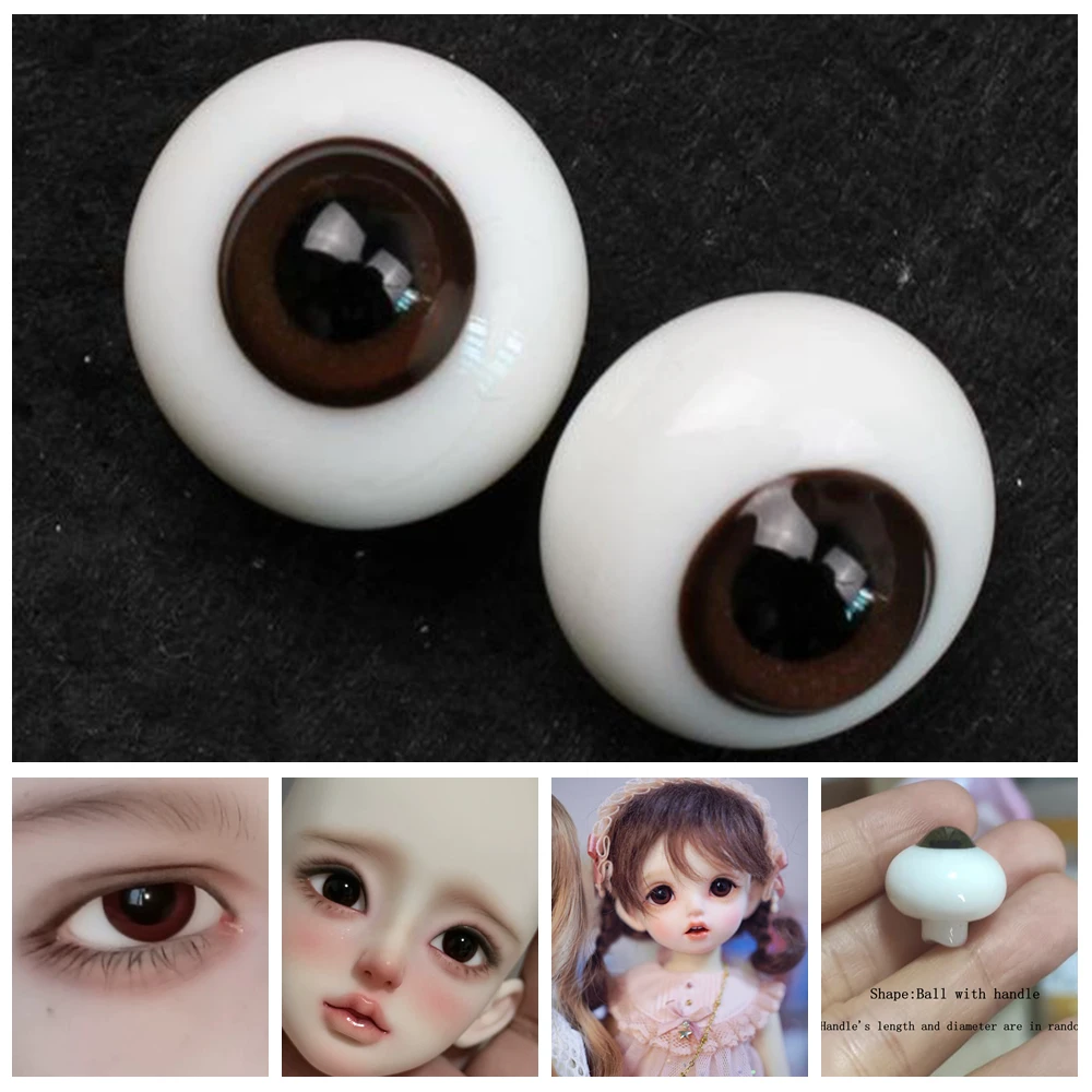 6mm 8mm 10mm 12mm 14mm 16mm 18mm 20 22 24mm 1/6 1/4 1/3 Doll Accessory MSD YOSD SD BJD Doll Glass Eyes Eyeball Eyesball XTB015