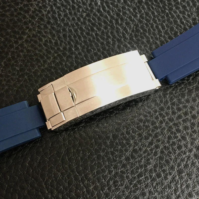 Stainless Steel Watch Buckle for Rolex 9mmx9mm Metal Polished Matte Clasp Sliding Quick Adjust Folding Button Watch Accessories