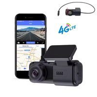 Mini 4G Car Camera With Live Stream 2K+1080P Dual Cameras GPS Tracking Wifi Hotspot Multiple Alarms DVR Dash Cam Free APP Web