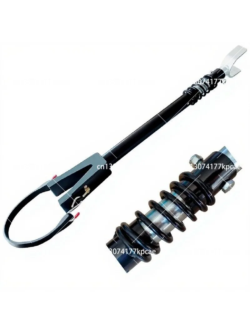 Outboard Engine Cross Beam Protector - Adjustable Support Bracket with Shock Absorption Carbon Steel Reinforcement