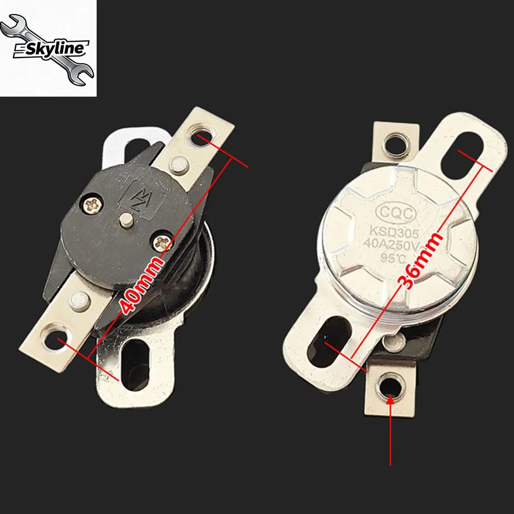 ترموستات سخان مياه فوري مضاد للجفاف مفتاح التحكم في درجة الحرارة 70 °   85 °   95 °   حامي حد درجة الحرارة