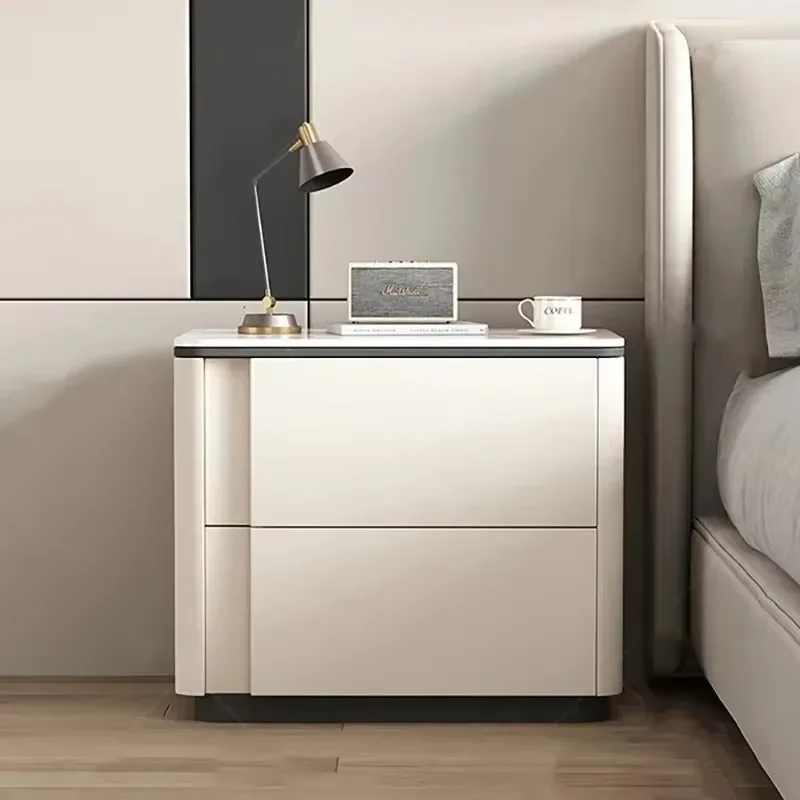 Aesthetic Minimalist Night Table Modern Storage Italian Drawer Bedside Table Luxury Trendy Cajones De Dormitorio Home Furniture