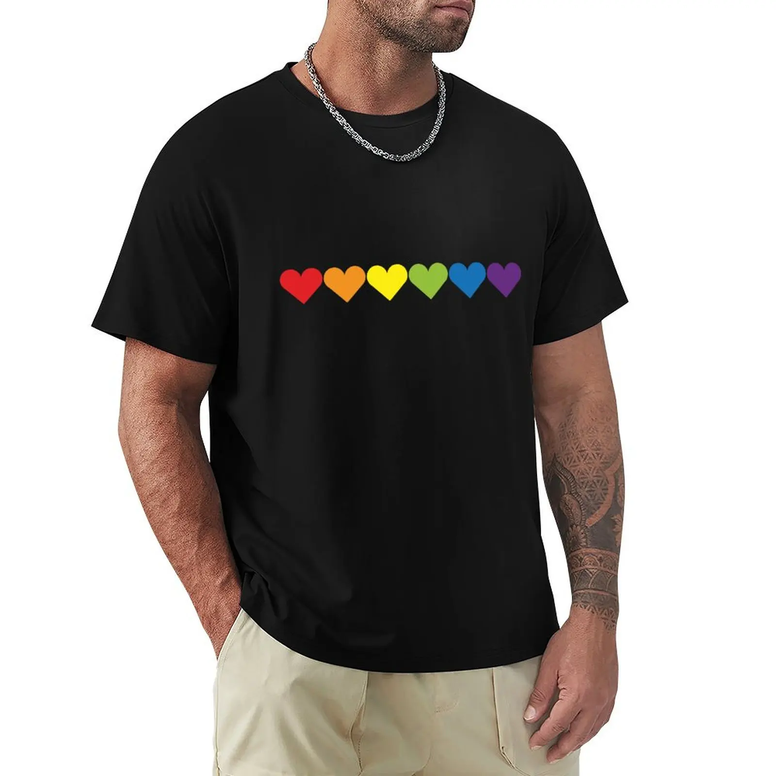 Pride Hearts T-Shirt Halloween Theme T-Shirt