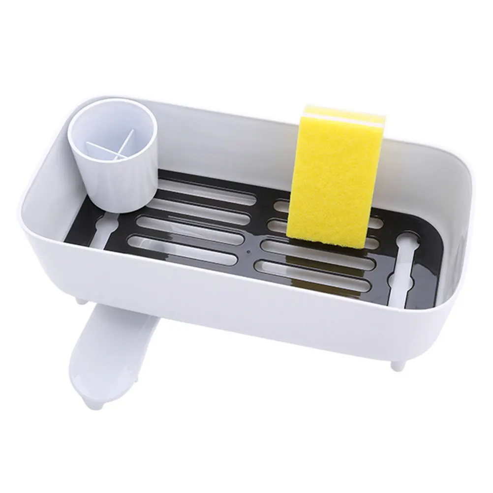 

1Pcs Safe Use Experience Kitchen Draining Rack Plastic Tableware Storage Box Chopsticks Holder White Kitchen Storage Box