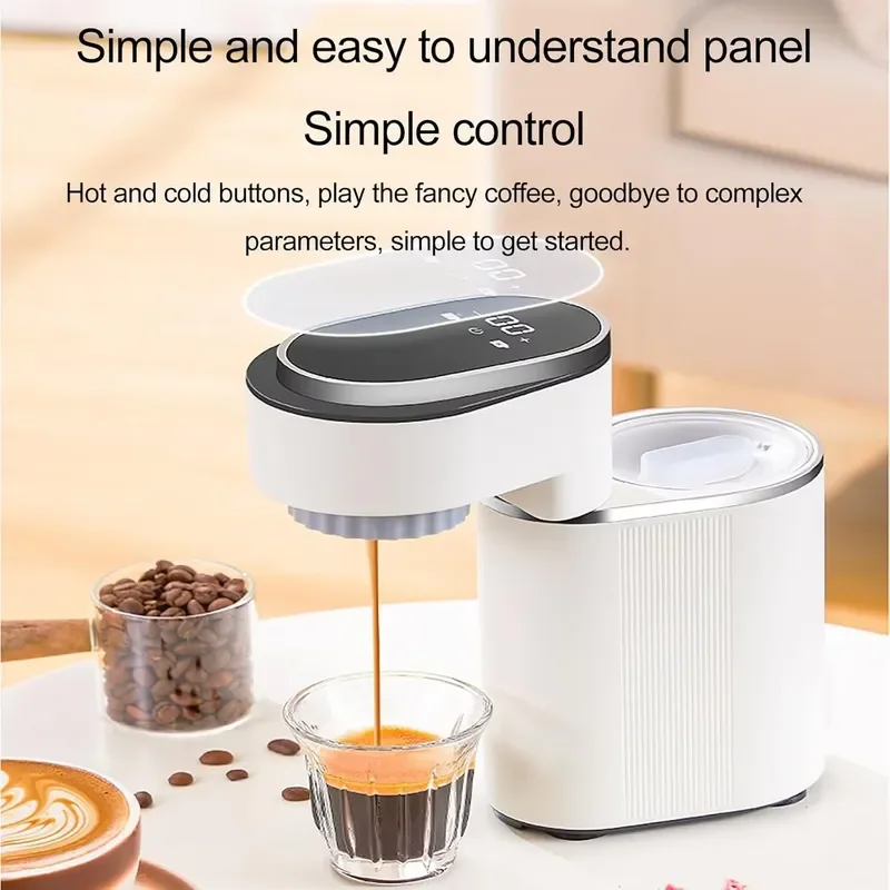 Portable Mini Espresso Maker Compact Coffee Machine for Home Kitchen Office Travel Outdoor Camping Manual Mocha Pot Appliance