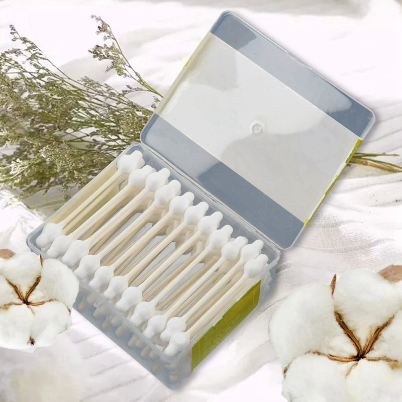 กล่องสําลีก้านความปลอดภัยสําหรับเด็กขนาดประมาณ 330ชิ้น