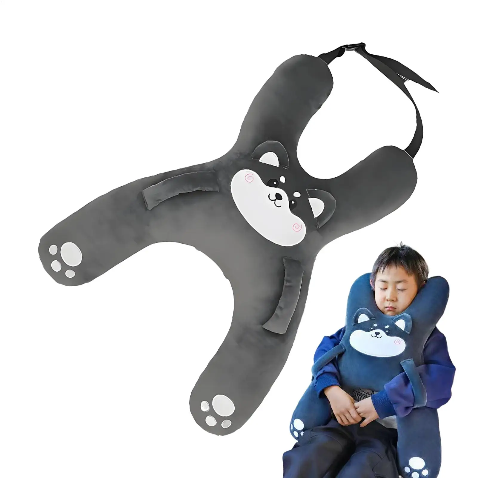 

Kids Car Pillow Body Support Cushion Breathable Comfortable Soft H Shape Cushion For Girls Automotive Boy Child Outdoor Vehicle