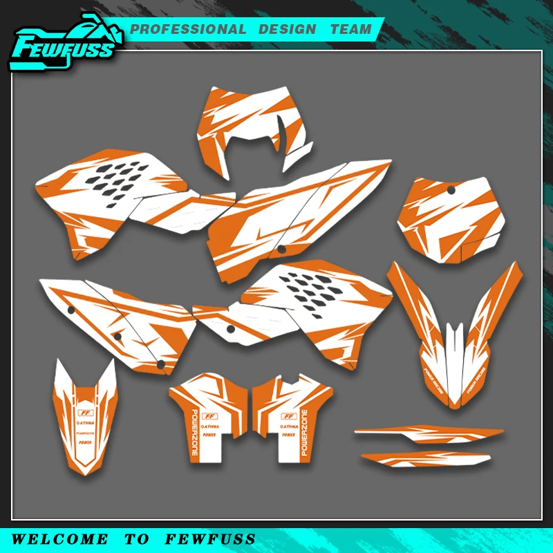 

Наборы наклеек с графикой мотоцикла Fewfuss для KTM SX SXF 2007 2008 2009 2010 EXC EXCF 125 250 300 450 2008 2009 2010 2011