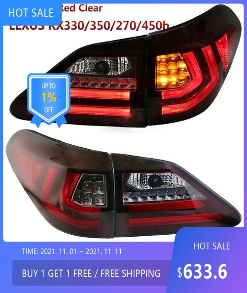 

auto Stylg for Lexus RX330 RX350 2009~2015 taillights LED RX330 RX350 270 450h Tail Lamp rear lamp +signal++