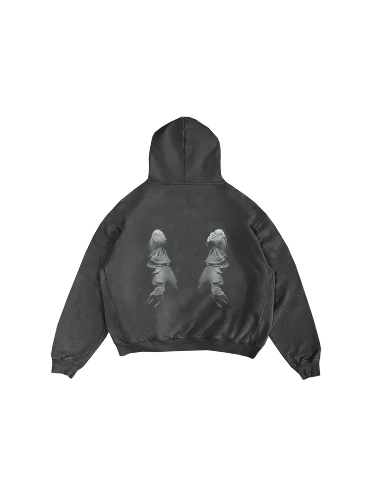 

Мужская толстовка с капюшоном Waed в американском стиле ретро, Nathan John Feiting Nfrealmusic, свободная хлопковая толстовка с цифровым прямым распылением