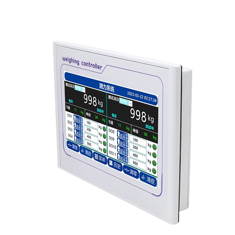 Mulitiple channel display instrument force measuring instrument