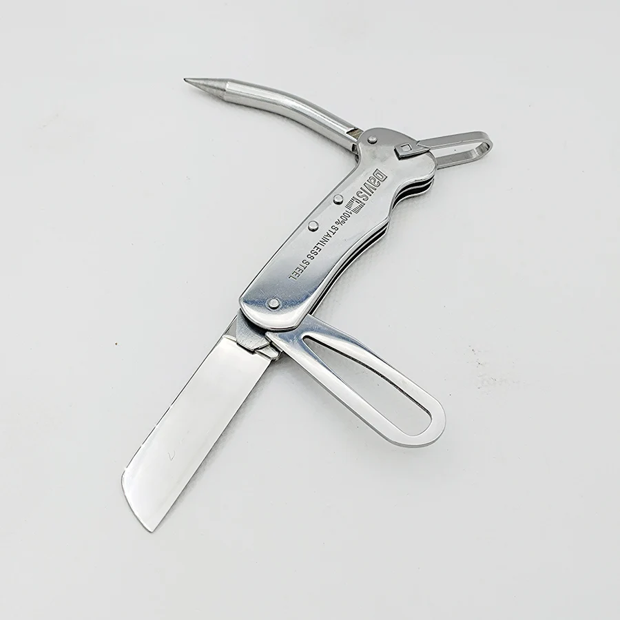 Multifunctional EDC tools  stainless steel blade Portable express unboxing knife For travel camping and fishing Folding knife