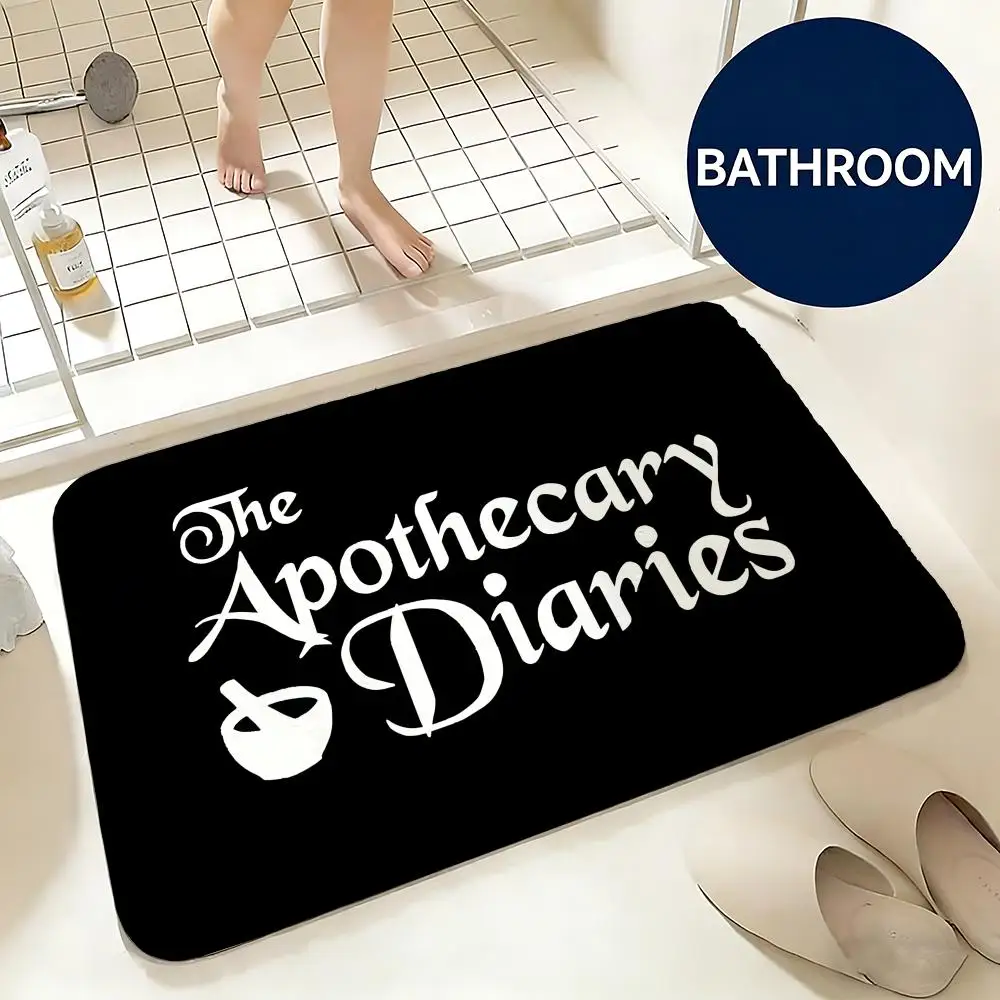 Soft Flannel Floor Mat Anime The Apothecary Diaries Floor Mat Non-Slip Absorbent Doormat Bathroom Bedroom Home Decor Rug