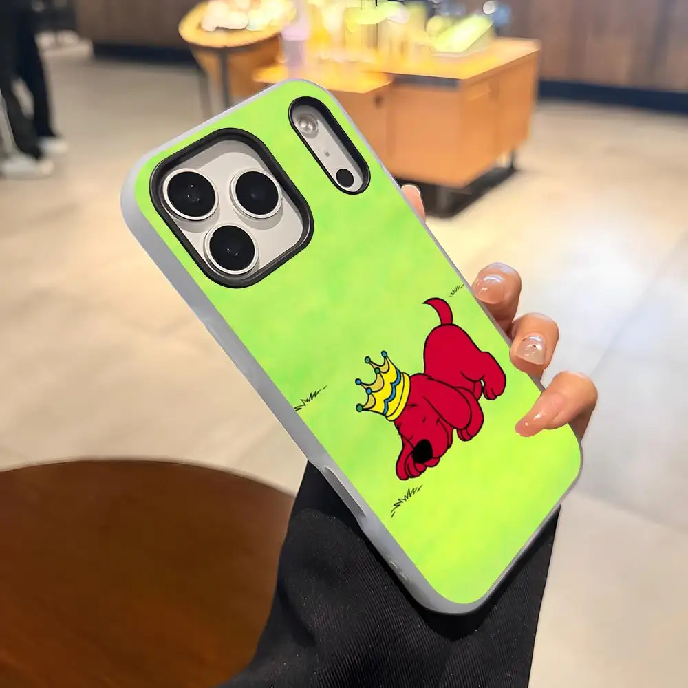 Cartoon Clifford The Big Red Dog Phone Case For IPhone 17 Air 16 E 15 14 Plus 13 12 11 Pro Max Jelly 2 In 1 Protective Case - view 6