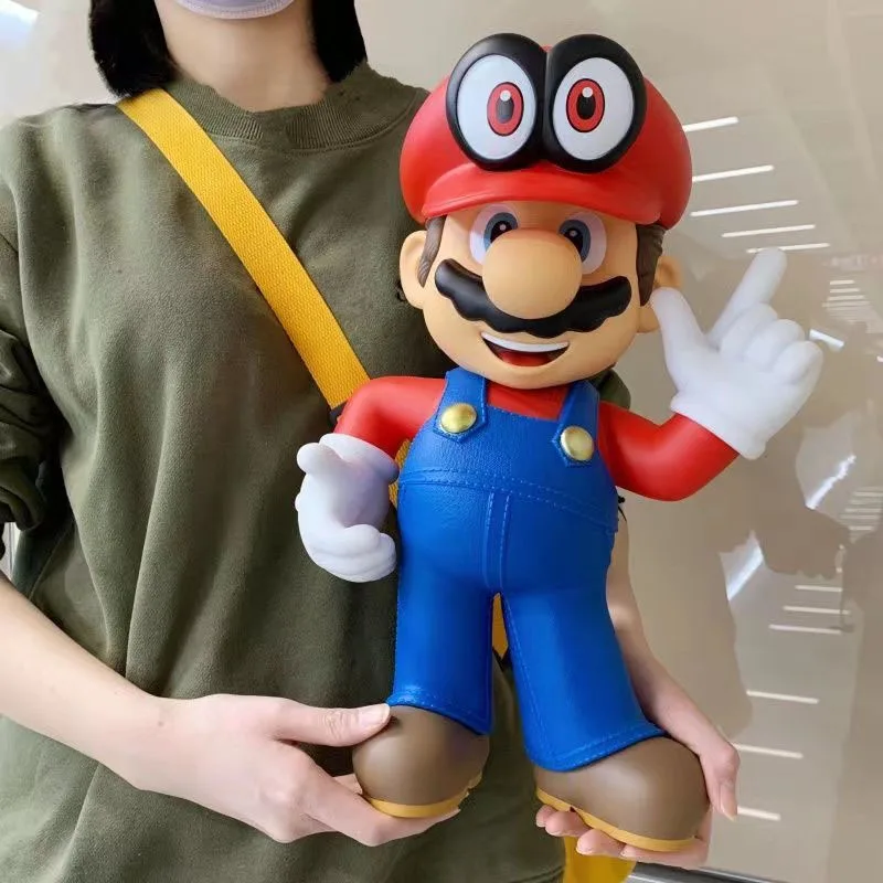 Giant Size 38cm Super Bros Marios Action Figure Toys Big Marios Anime Figure Toys Home Decor Model Collection Gifts for Kids