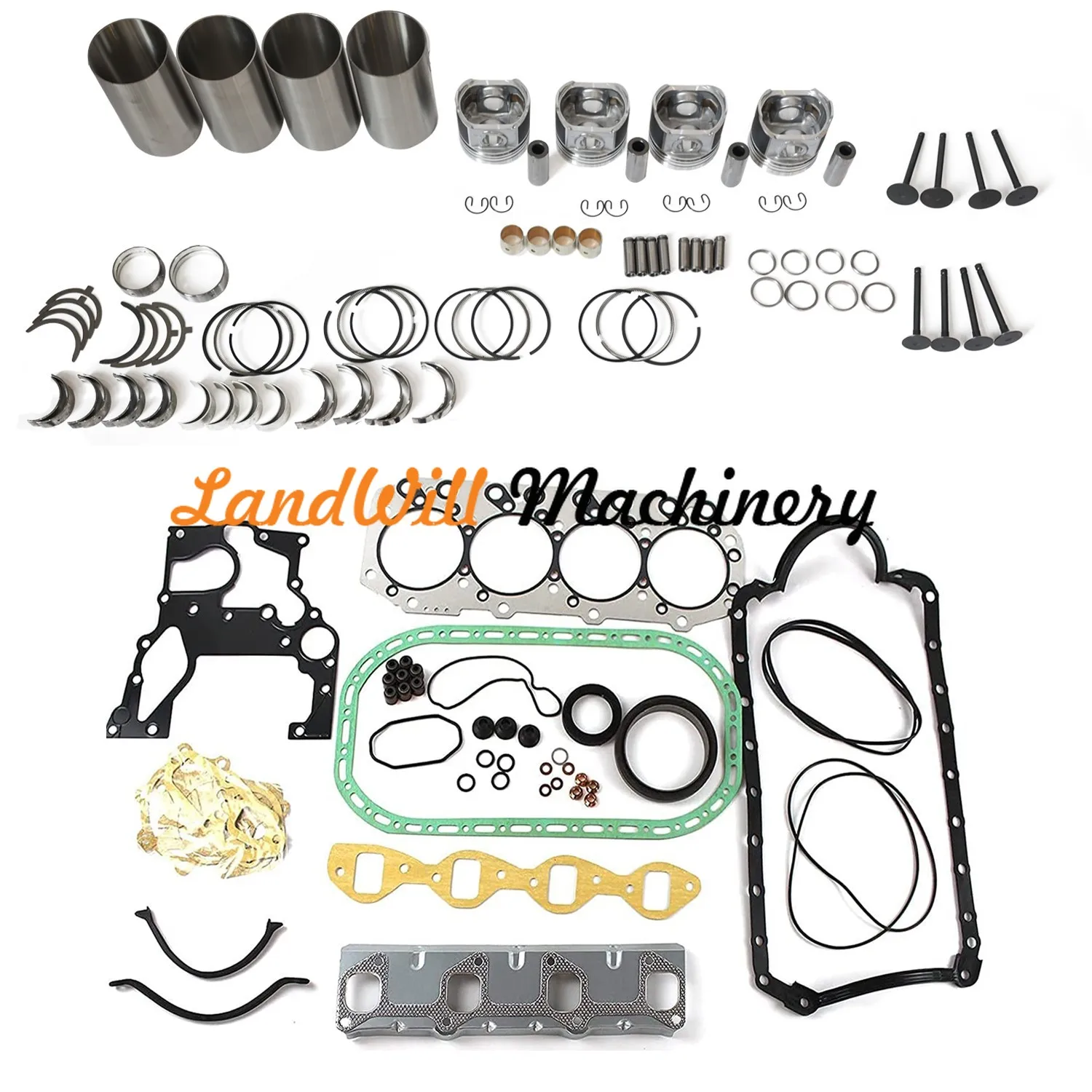 Fits For Isuzu 4JG1 4JG1T Engine Overhaul Rebuild Kit Fits For Takeuchi Loader TL140