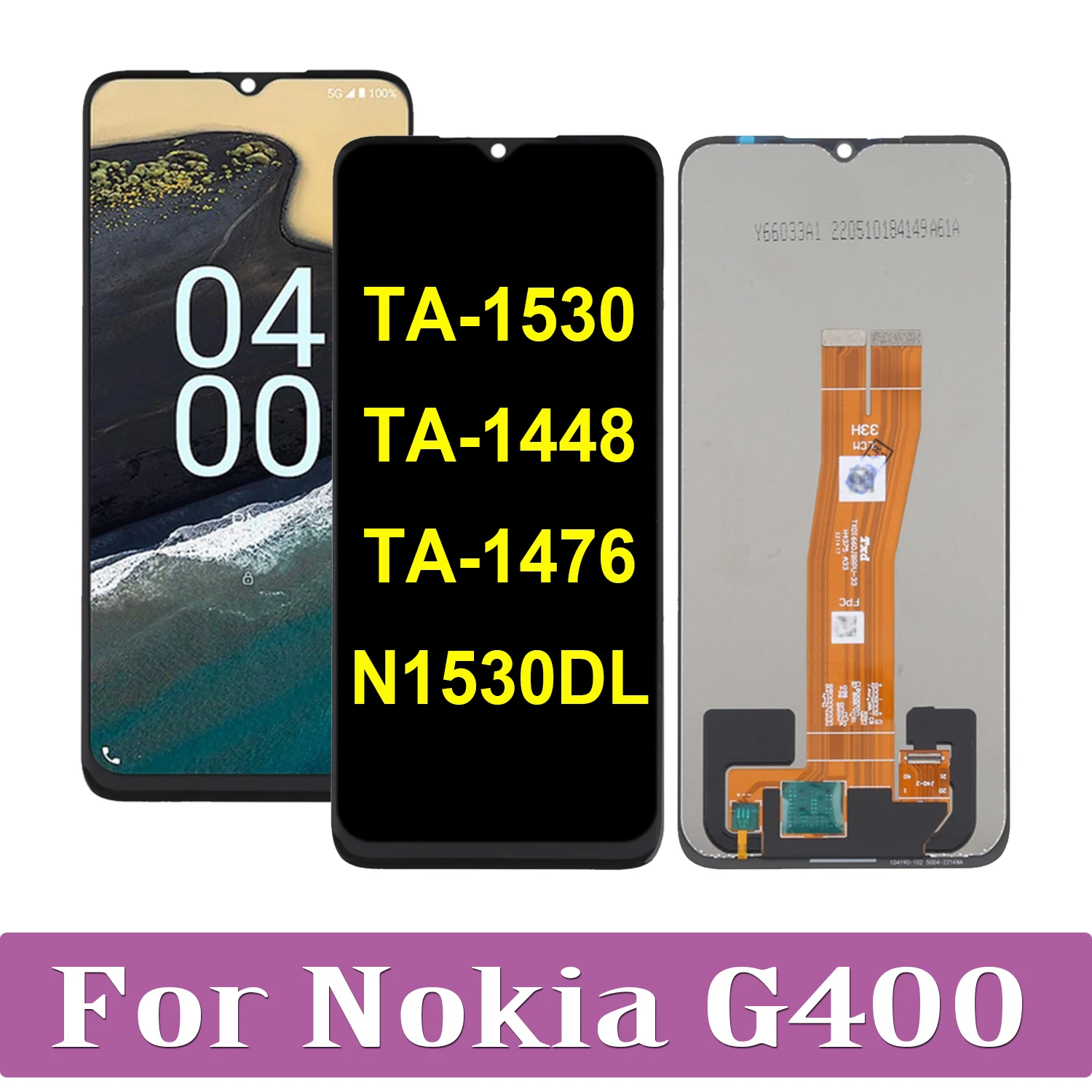 

6.58" For Nokia G400 TA-1530 TA-1448 TA-1476 N1530DL LCD Display Touch Screen Replacement Digitizer Assembly