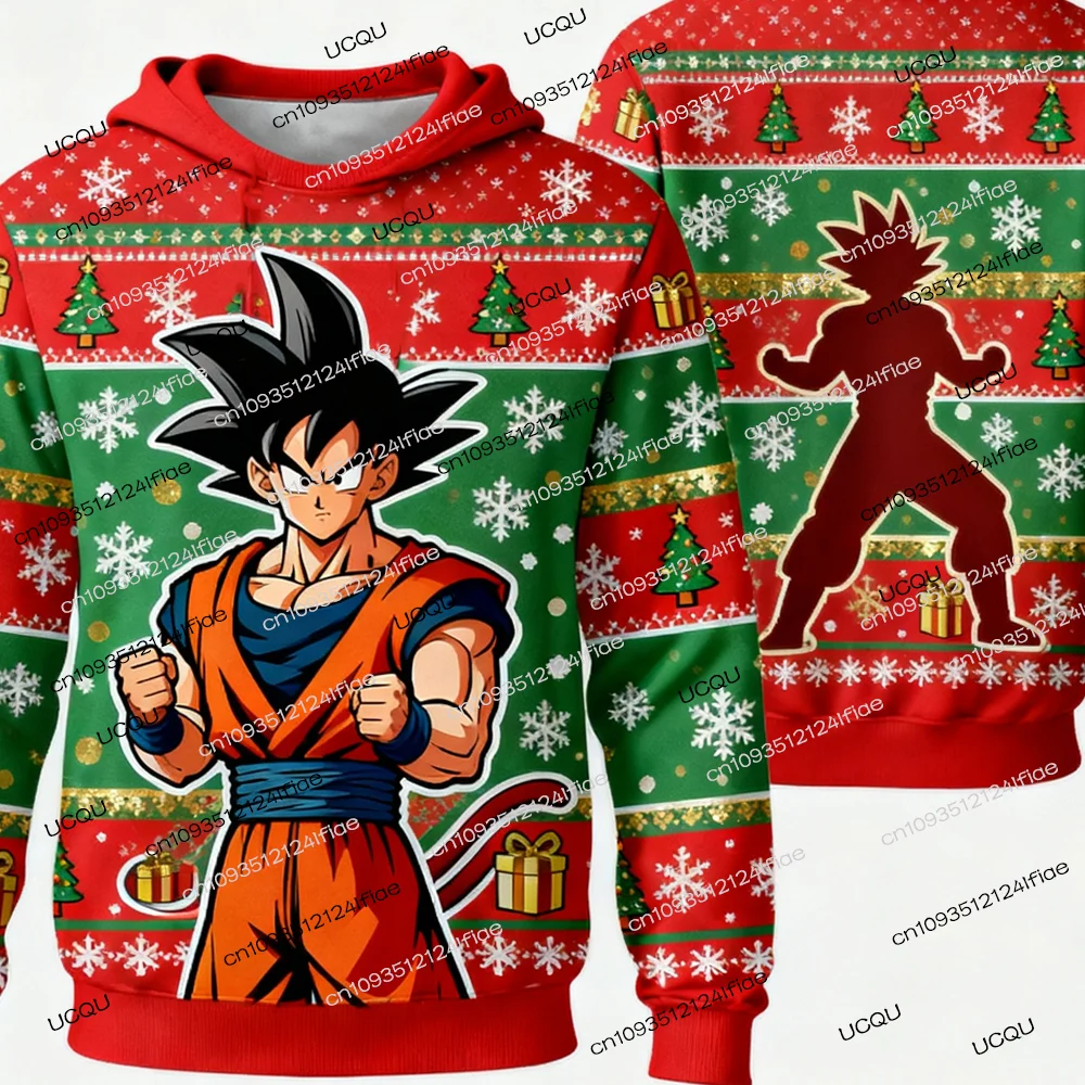2025 Dragon Ball Z Goku Special Edition Christmas Winter Hoodie - Adult Men's and Women's Christmas Outfit - Kids Christmas Gift