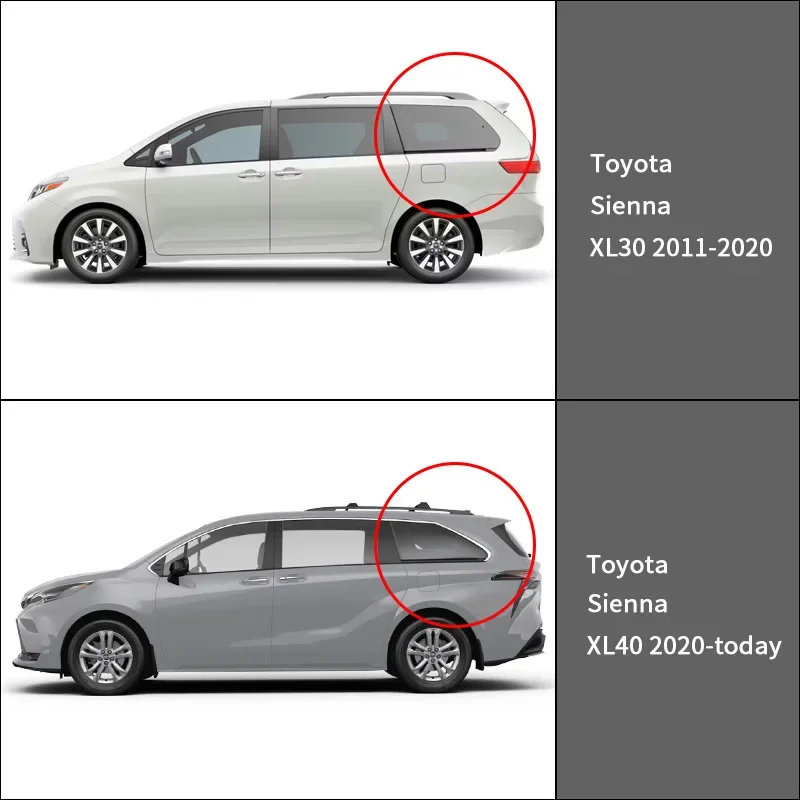 For Toyota Sienna Rear View Mirror Rain Shield,The rearview mirror provides rain protection