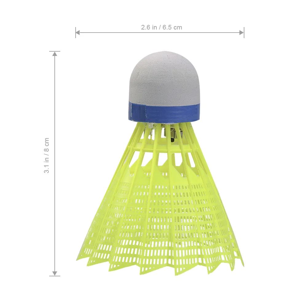 

4Pcs LED Badminton Shuttlecock Luminous Nylon Strong Resistance Cork Head Flight Stability Outdoor Indoor Activity
