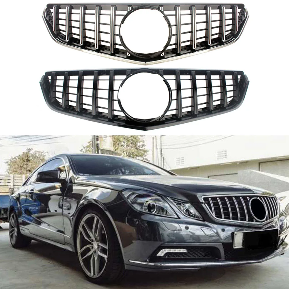 

Car Front Racing Facelift Grilles Center Hood Upper Bumper Billet Grille Cover For Mercedes-Benz W207 E-Coupe 2009-2013 GT