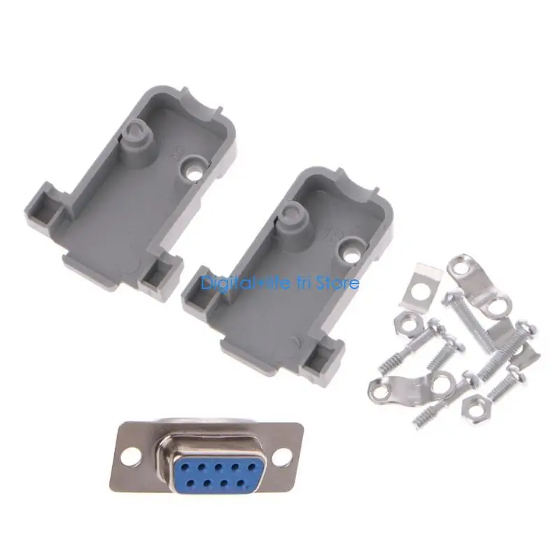E06D 5Sets 9Pin Male/Female D-Sub Plug Solder Connector RS232 Serial DB9 for w/ for G
