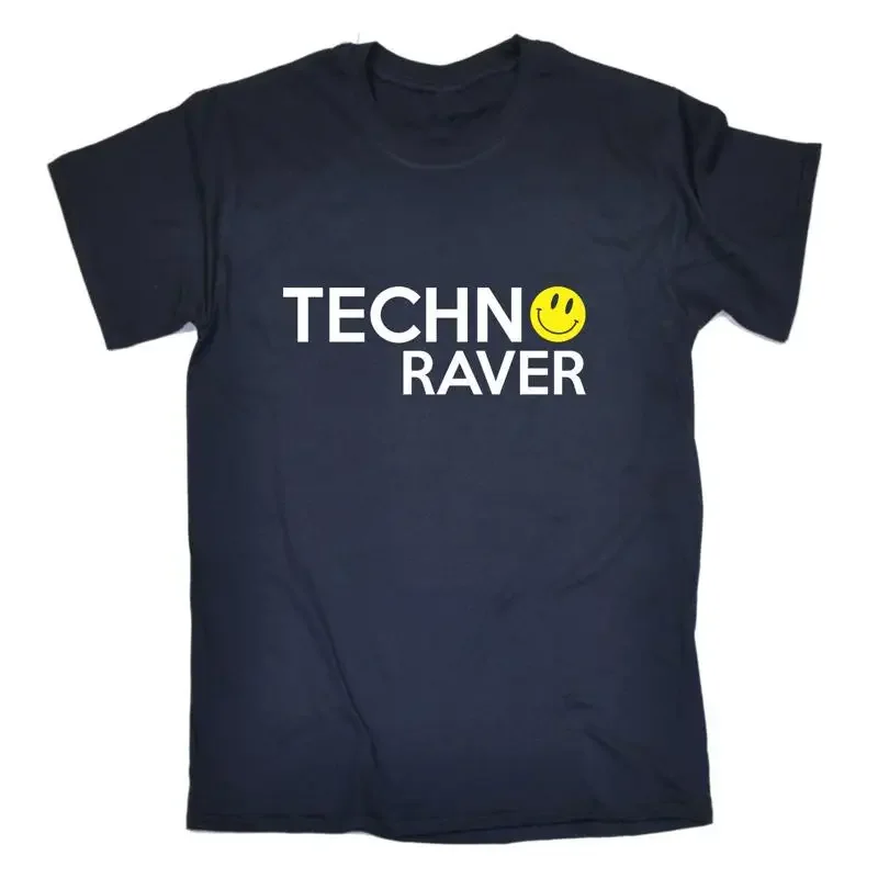 Techno Raver Mens Funny Novelty T Shirt Top