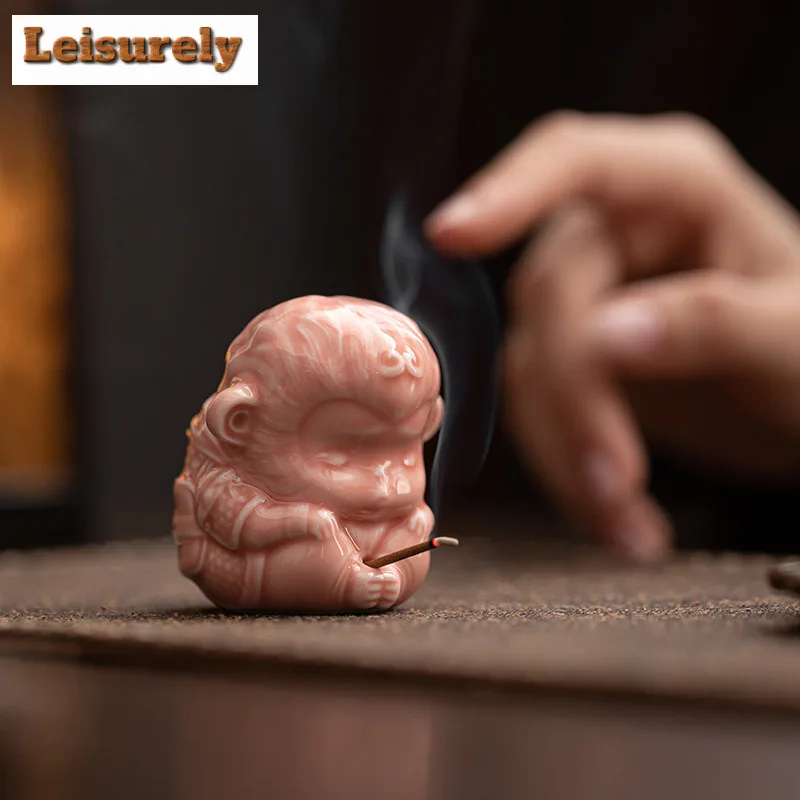 Wukong Thread Incense Insertion Holder Tea Pet Luxury Fish Tank Landscaping Tea Figurine Play Toys Tea Statue Ornaments Supplies