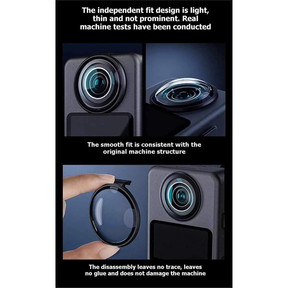 Lens Protector for 360 Lens Protective Shield Guard Cover Panoramic Camera Scratch-Resistant Dustproof
