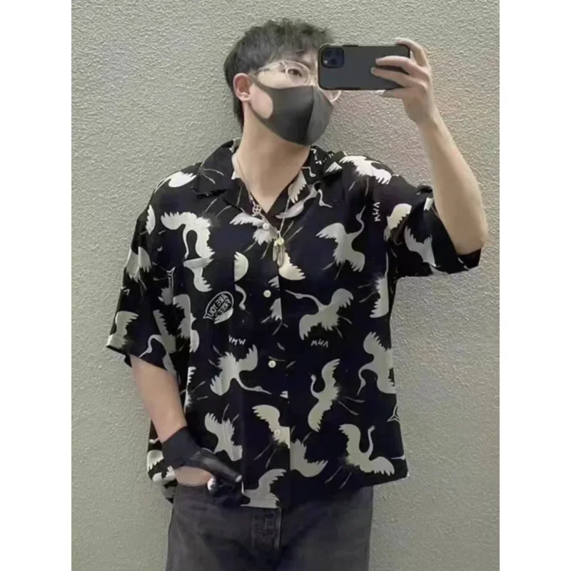 Vivim fil 23ss Crosby shirt Japanese trend Nakamura crane shirt Hawaiian short-sleeved shirt