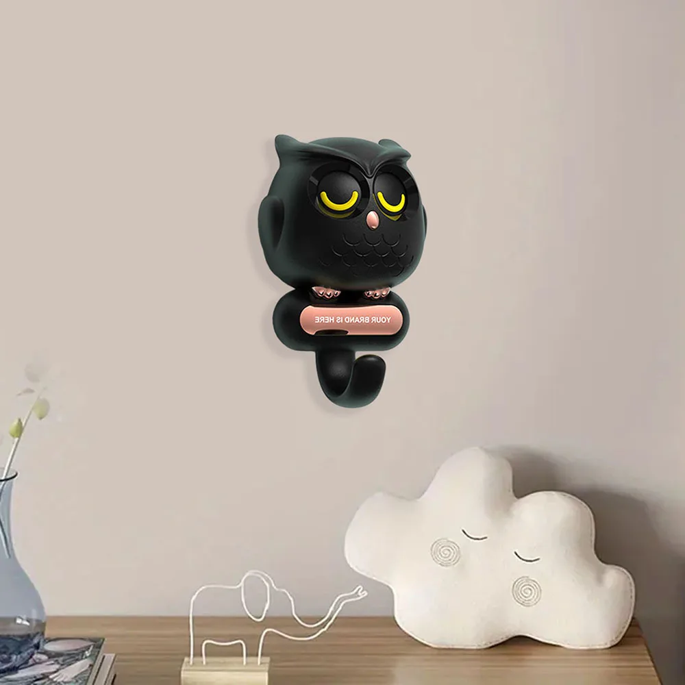 Fashion Blinking Owl-shape Hook Multifunctional Stylish Keychains Hook for Home