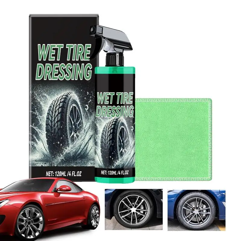 

Car Tire Shine Shine Tire Foam Long Lasting UV Protection 120ml Car Tire Coating Agent Cleaning Foam For Keep Tires Looking Like