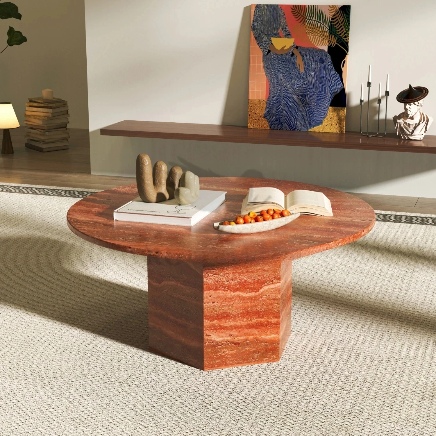 Luxury Aesthetic Coffee Table Clear Hardcover Simple  Coffee Table Minimalist Organizer Mesa Centro Salon Accessories