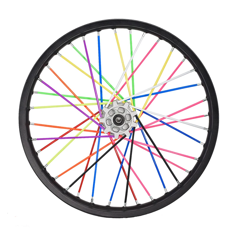 72Pcs/Set 240mm*5.5mm Motorcycle Colorful Front and Rear Rim Hub Wheel Spoke Casing - Image 4
