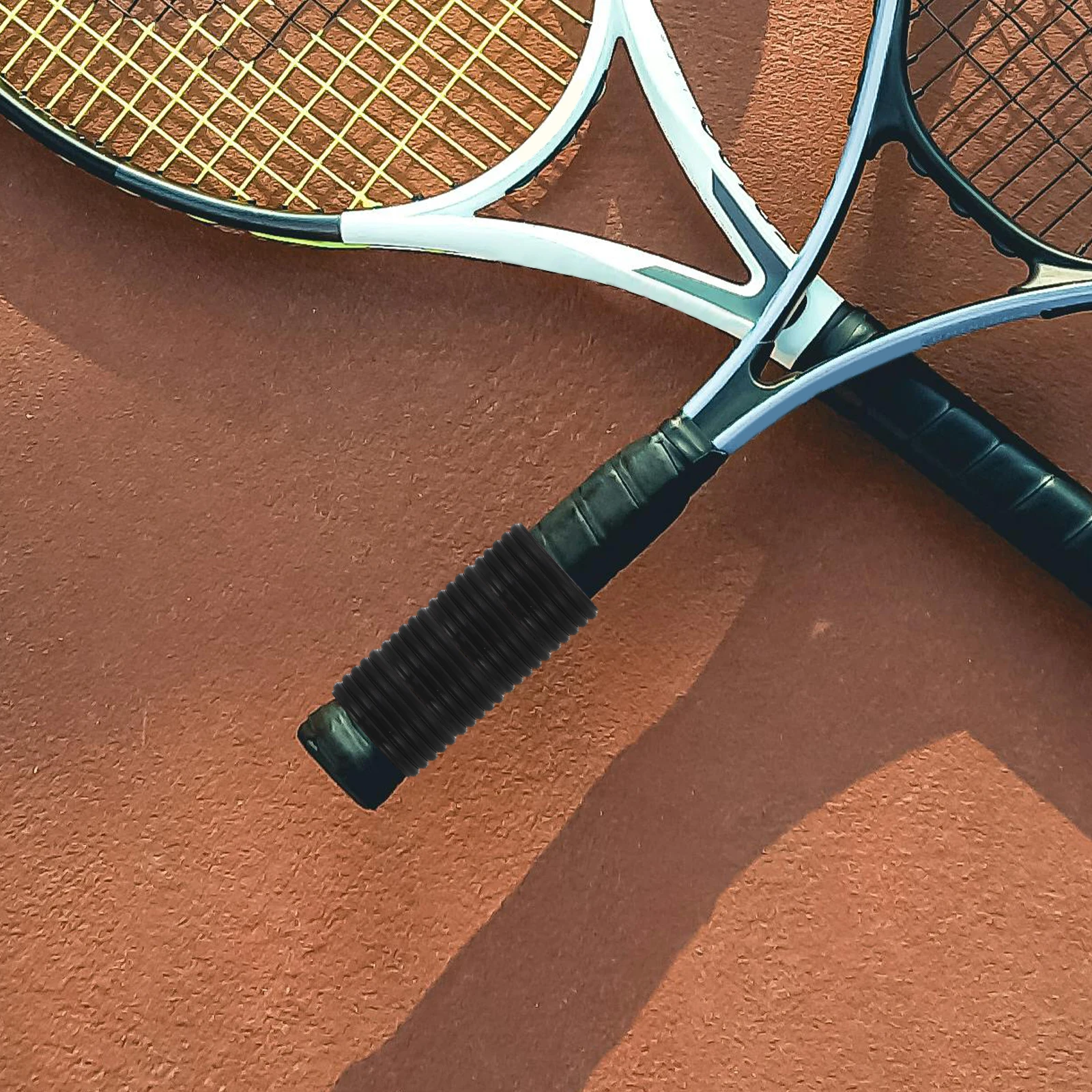 8 шт. универсальные стабилизаторы для ракетки, текстурированная липкая поверхность, впитывающая пот, быстрая установка для тенниса, пиклбола, бадминтона