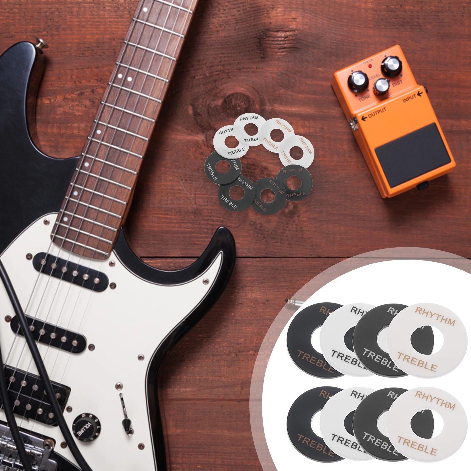 

8 Pcs Guitar Electric Gaskets Accessories Plastic Switch for Parts and Hardware