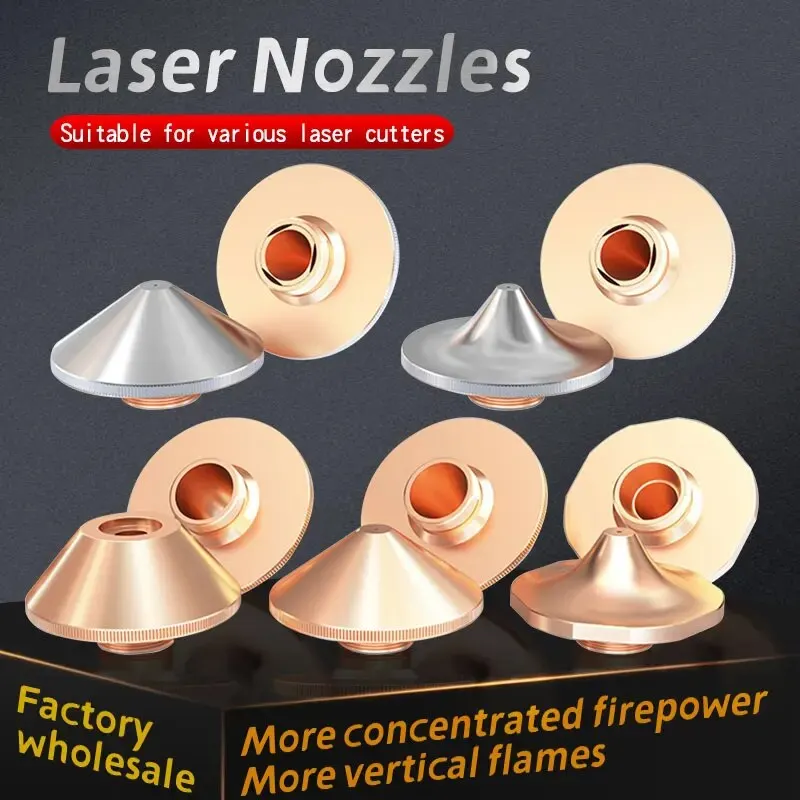 All Types Laser Nozzles Fiber Cutting Machine Double/Single Dia.28mm for Raytools Precitec WSX HSG Bodor HANS Bystronic Head