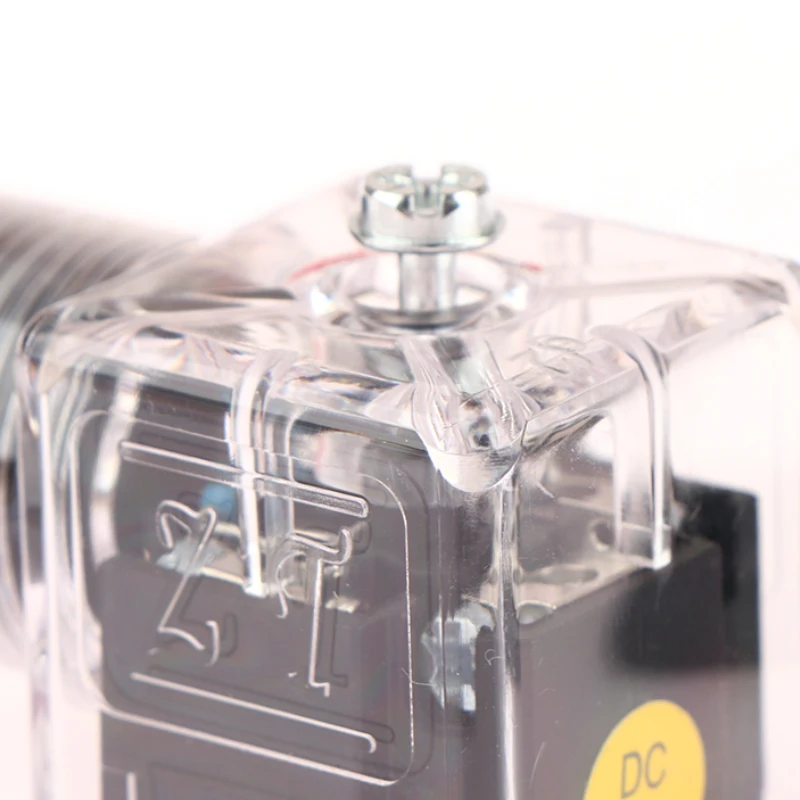 DC24 Solenoid Coil Plug Hydraulic Valve Transparent Voltage Universal Accessories